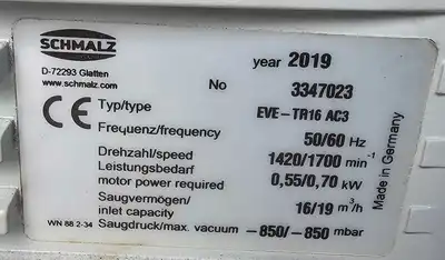 USED 2019 SCHMALZ EVE-TR16 AC3