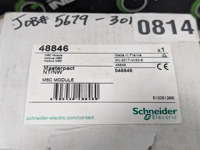 Schneider Electric 48846 MasterPact Programmable Contact Module M6C New NIB