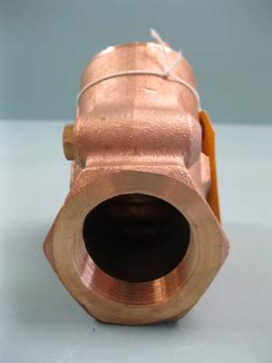 1 1/2" FNPT Milwaukee Valve Y-Pattern Bronze CL200 Swing Check Valve G13