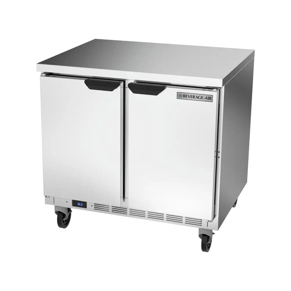 Beverage-Air WTR36AHC-FLT 36" Worktop Refrigerator W/ (2) Section, 115v
