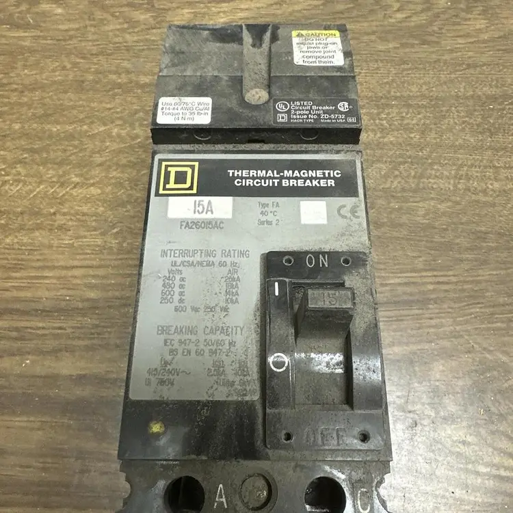 Used SQUARE D FA26015AC Circuit Breakers | Surplus Asset Holdings #1189375