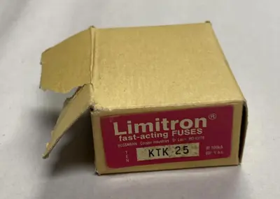 New | in-Stock BUSSMANN KTK-25 Miscellaneous Equipment (Electrical & Power) | Surplus Asset Holdings #1190053