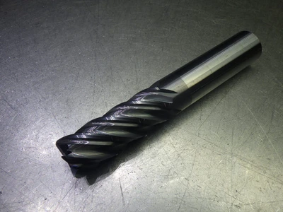 Monster 1" 5 Flute Carbide CR LG Endmill 1" Shank .09" R 295-031003B (LOC578A)