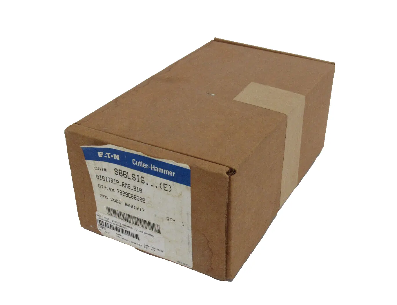 NEW EATON S86LSIG CIRCUIT BREAKER TRIP UNIT 7829C08G06