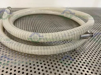 USED SANI TECH STHT-WR-0750 144" SILICONE HOSE W/ 3/4" SANITARY FITTING