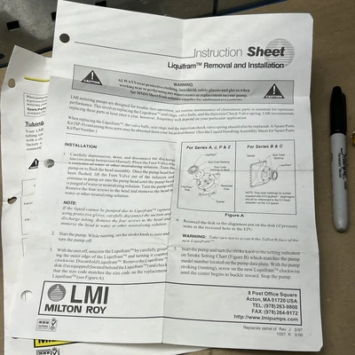 New LMI MILTON ROY Injection Check Valve& Discharge Tubing Kit Fast 🇺🇸 Shipped