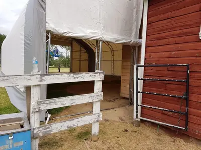 NEW 30X60X20 DOUBLE TRUSS STORAGE BUILDING