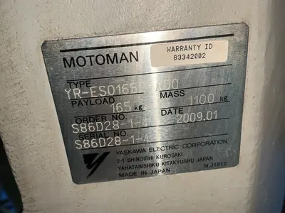 Used 2009 YASKAWA / MOTOMAN YRES0165DA00 Robots Ohio US | HGR 24 #1441609