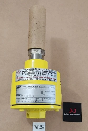 NEW Fluid Components 8-66/1"/2"U/S/WD/V/5181-X