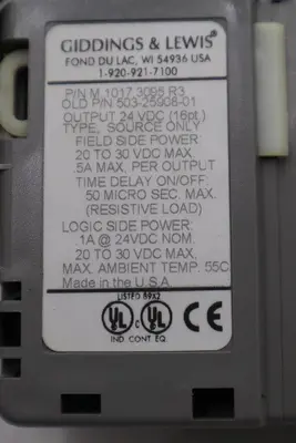 GIDDINGS & LEWIS DANAHER MOTION M.1017.3095 R3 / M10173095 R3 MODULE #6009