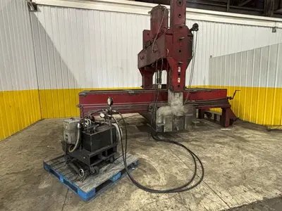 400 TON MILLHOFF ROLLING FRAME HYDRAULIC STRAIGHTENING PRESS: YOBRO #24002