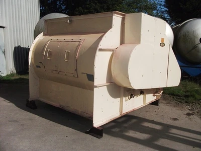 2,000L Tatum Forberg Twin Shafted Stainless Steel Mixer 22 kw