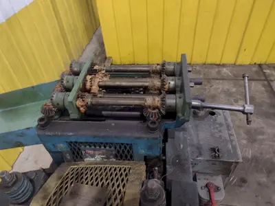 12" LITTELL 7 ROLL MOTORIZED COIL STRIP STRAIGHTENER: YOBRO #24606