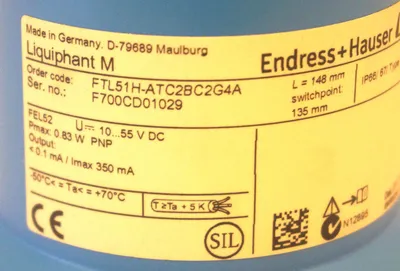 NEW ENDRESS+HAUSER FTL51H-ATC2BC2G4A SENSOR FTL51HATC2BC2G4A