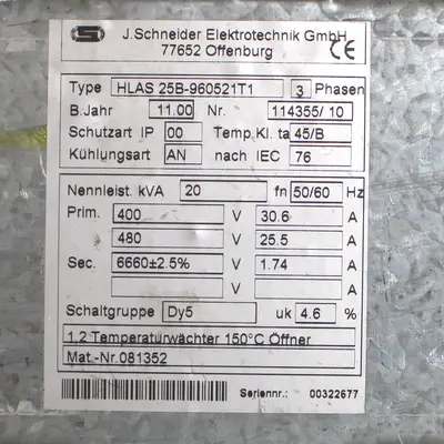 USED SCHNEIDER HLAS 25B-960521T1