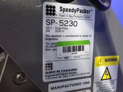 Used 1999 SEALED AIR SP5230 Miscellaneous Packaging Equipment Ohio US | HGR 24 #916816