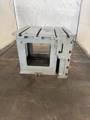 28" W X 28" D X 24" T CARLTON T-SLOTTED DRILL BOX TABLE. STOCK # 0432226