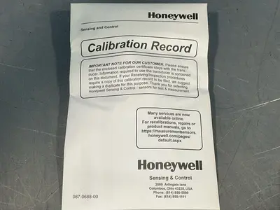 New | in-Stock HONEYWELL 060C9830101 Pressure Transmitters Ohio US | HGR 24 #1266528