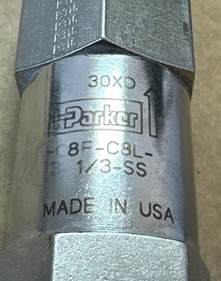 NEW Parker 8F-C8L-1/3-SS