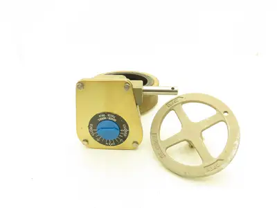 Norriseal MIL-V-22133  5" Brass Bronze Wafer Butterfly Valve w/Gear Operator