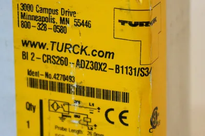 NEW SEALED TURCK BI 2-CRS260-ADZ30X2-B1131/S34 PROXIMITY SWITCH 4270493