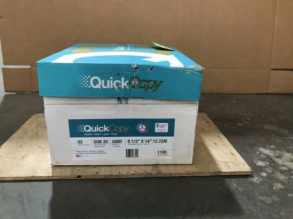 QuickCopy 1100 8.5″ X 14″ Digital Inkjet Laser Legal Copy Paper ; White NIB 5000