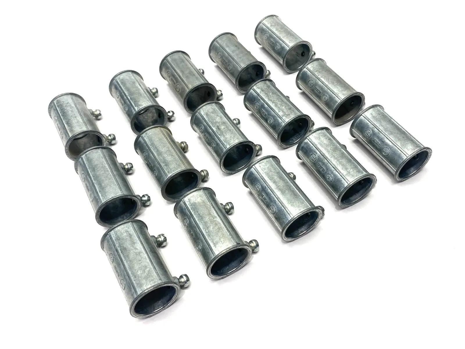 New | in-Stock Steel City Set-Screw EMT Coupling 3/4" LOT OF 15 Electrical Fittings Michigan US | Maverick Industrial Sales #1395230