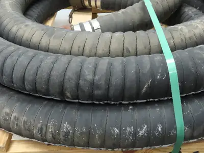 Jason 4470 Dry Bulk Material Suction Hose 3" ID x 48' Gum Rubber 75 PSI