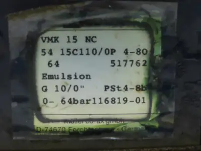Muller Coax Vmk 15 Nc Pneumatic Valve W/Festo Block Plate & Solenoid