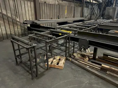25' X 36" POWERED EXIT ROLLER CONVEYOR: STOCK #22915