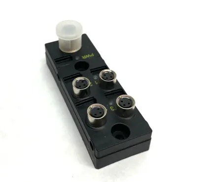 USED TURCK PASSIVE JUNCTION BOX, 4-PORT M8 3-PIN, M12 HOME, U2-28307