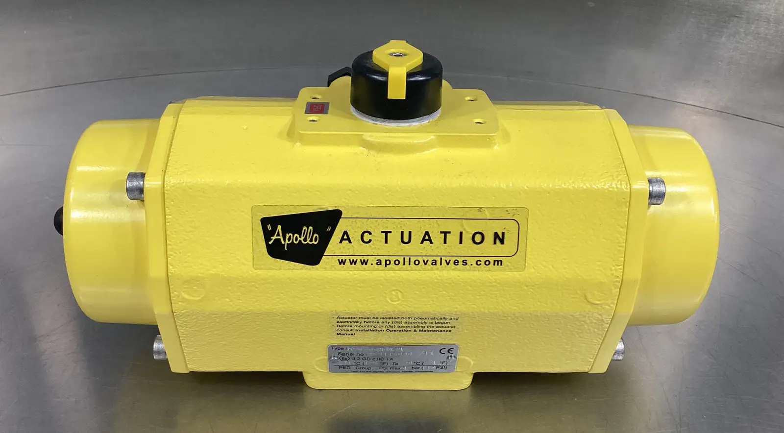 APOLLO AS0200N042A GROUP 2 8 BAR 116 PSI AIR PNEUMATIC VALVE ACTUATOR 6B-12