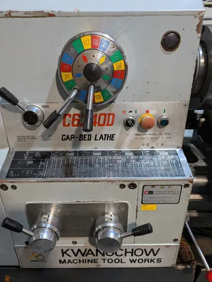 Kwang Chow C6240D Gap Bed Engine Lathe