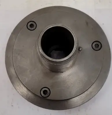 4 JAW LATHE CHUCK, 7-3/4" DIAMETER, 1-1/4" THROUGH HOLE