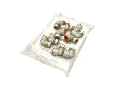 KQ2L13-36AS | SMC  Male Elbow Fitting 1/2" Tube O.D. 3/8" NPT 10-PACK - New