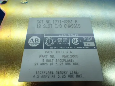 Used ALLENBRADLEY 1771A3B1 PLC Chassis Ohio US | HGR 24 #879757