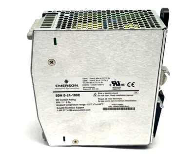 SDN 5-24-100C | Sola  Power Supply 100-240VAC 2A In 24VDC 5A 120W Out - Used