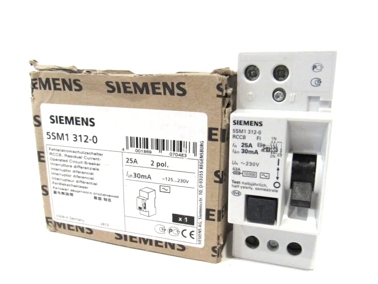 NEW SIEMENS 5SM1 312-0 CIRCUIT BREAKER 5SM13120