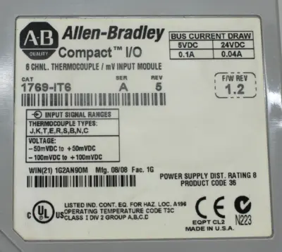 USED ALLEN BRADLEY 1769-IT6