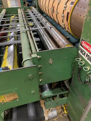 66″ x 85″ Staley 2 color Rotary Die Cutter with Slotting section