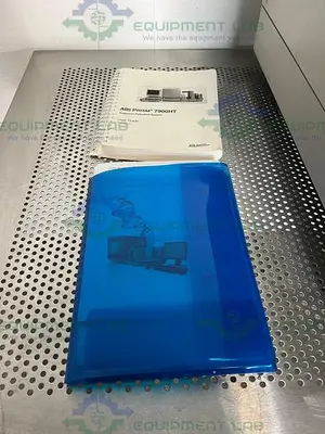 USED APPLIED BIOSYSTEMS 7900HT REAL TIME PCR SYSTEM W/ 96 WELL BLOCK ACCESSORIES