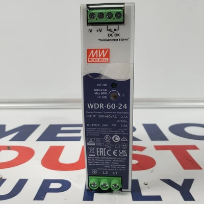 Used MEAN WELL WDR-60-24 Misc Electrical & Power Parts California US | American Industrial Supply Co. #1556673