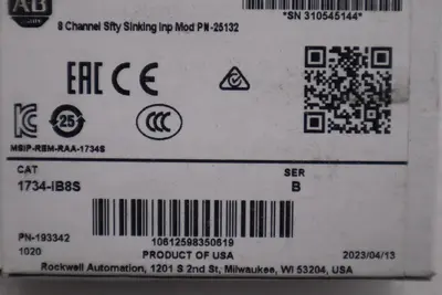 2023 NEW SEALED ALLEN BRADLEY 1734-IB8S / 1734IB8S SER B STOCK L-589C