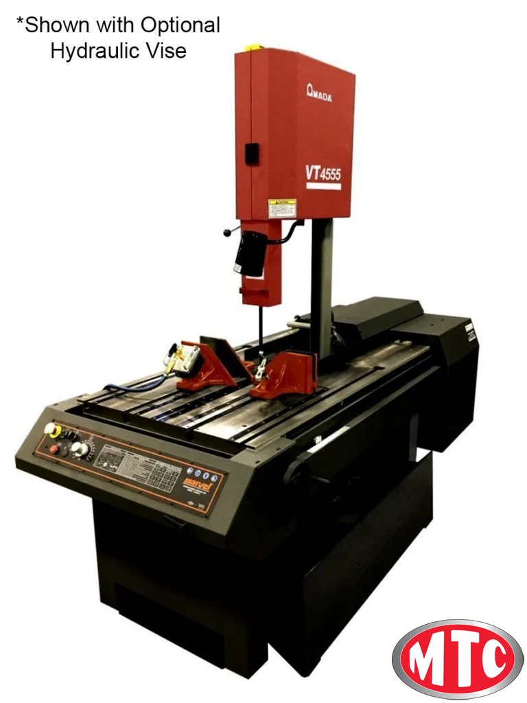 Marvel/Amada VT4555 (Mark II) Manual Vertical tilt frame bandsaw, 1" Blade, 45 degree angle left or right