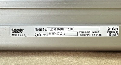 USED Schrader Bellows 32 CFRSJUC 12.000
