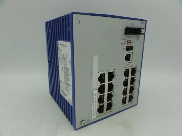 Used HIRSCHMANN RS20-1600T1T1SDAEHH03.1.02 PLC Ethernet Equipment Connecticut US | BG Industrial Surplus #472265