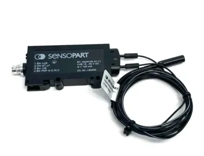 New | in-Stock Sensopart Digital Fiber Optic Sensor 567-71004 w/ Fiber Optic Cable Photoelectric Sensors Michigan US | Maverick Industrial Sales #1402489