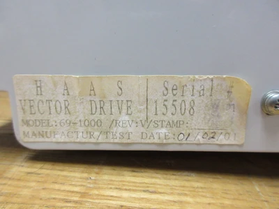 USED 1998 USED HAAS PARTS AND TOOLING 20/15 HP CLASSIC VECTOR DRIVE #69-1000