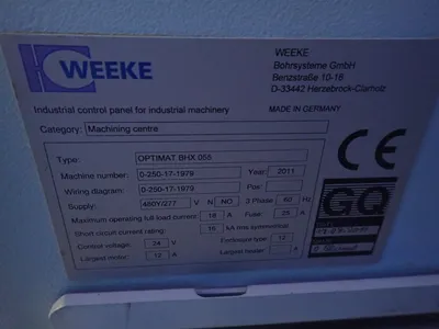 Used 2011 WEEKE OPTIMAT BHX055 Flexible Drilling and Inserting Machines Ohio US | HGR 24 #775420