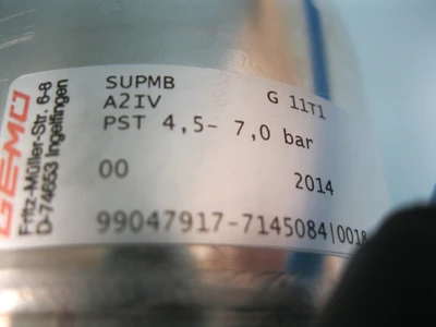 Lot (2) Gemu 2" Tri-Clamp  Sumondo SUPMB Sanitary Actuator for SU Valves B14